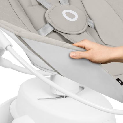 Lionelo - IRIS baby bouncer with melody, 4xAA, Beige Sand