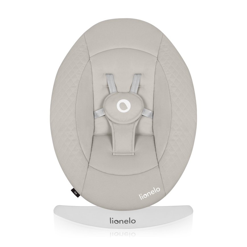 Lionelo - IRIS baby bouncer with melody, 4xAA, Beige Sand