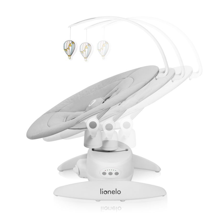 Lionelo - IRIS Baby Rocker with Melody, Grey Concrete