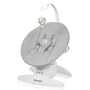Lionelo - IRIS Baby Rocker with Music Grey Concrete
