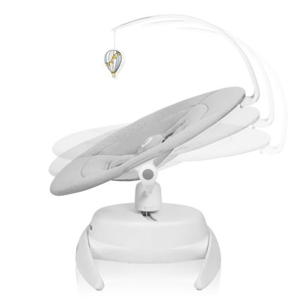 Lionelo - IRIS Baby Rocker with Music Grey Concrete