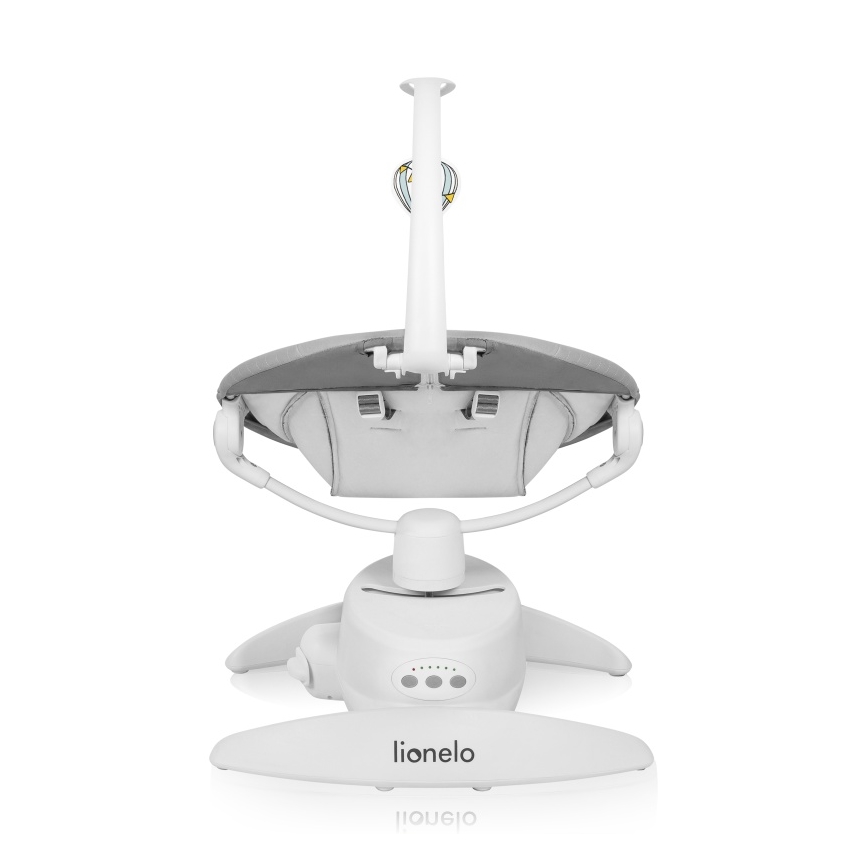 Lionelo - IRIS Baby Rocker with Music Grey Concrete