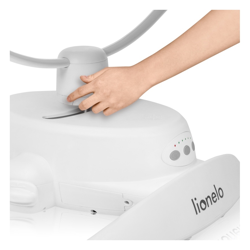 Lionelo - IRIS Baby Rocker with Music Grey Concrete