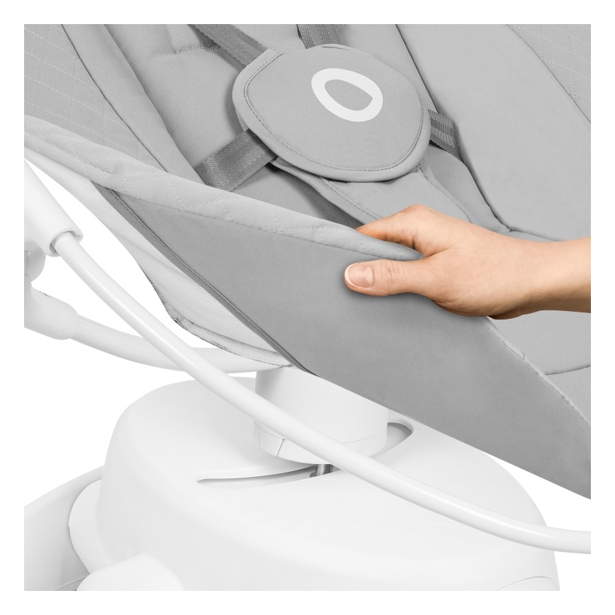 Lionelo - IRIS Baby Rocker with Music Grey Concrete