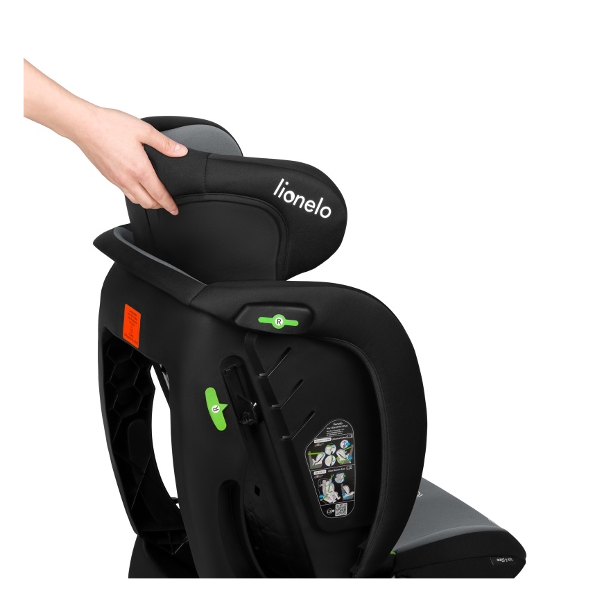 Lionelo - IZZY i-Size Car Seat 40-150 cm Black Grey