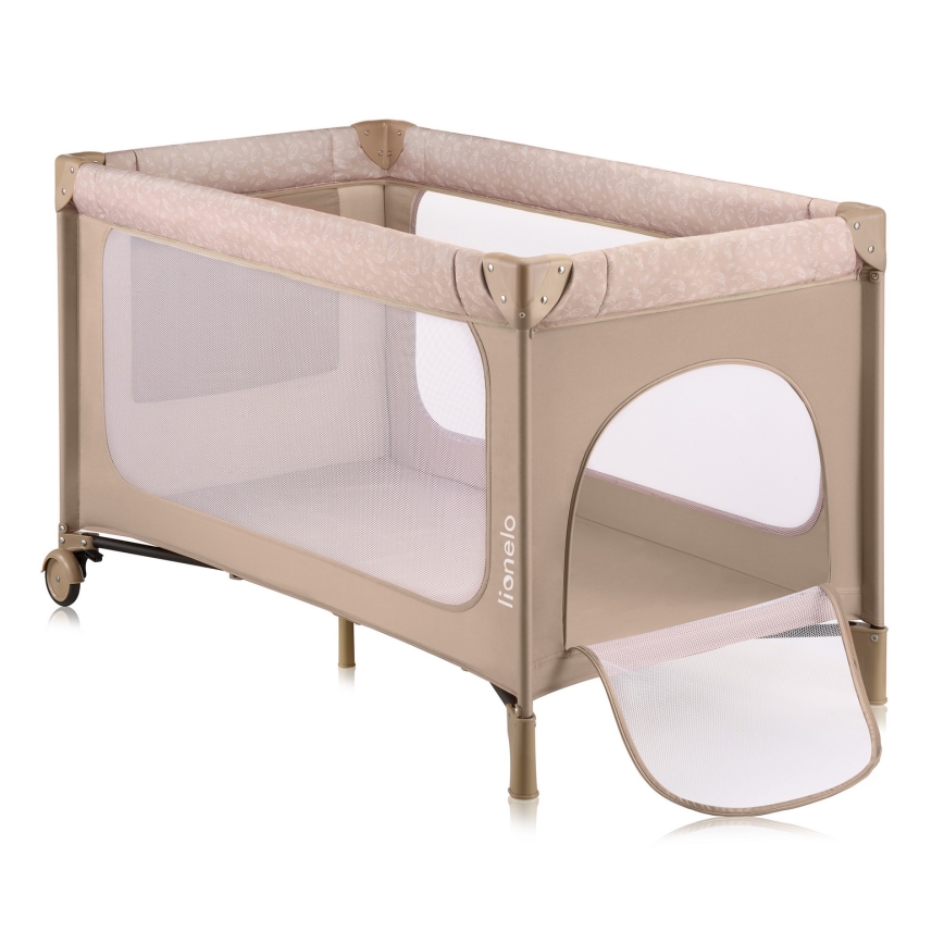 Lionelo - JASMIN EASY FOLD Travel Cot Beige Sand
