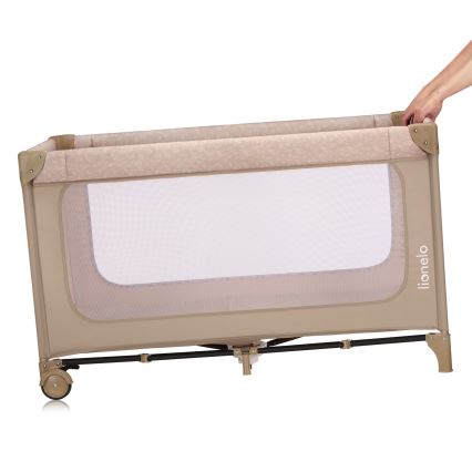 Lionelo - JASMIN EASY FOLD Travel Cot Beige Sand