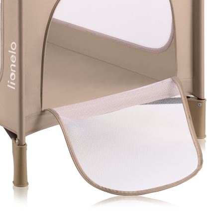 Lionelo - JASMIN EASY FOLD Travel Cot Beige Sand
