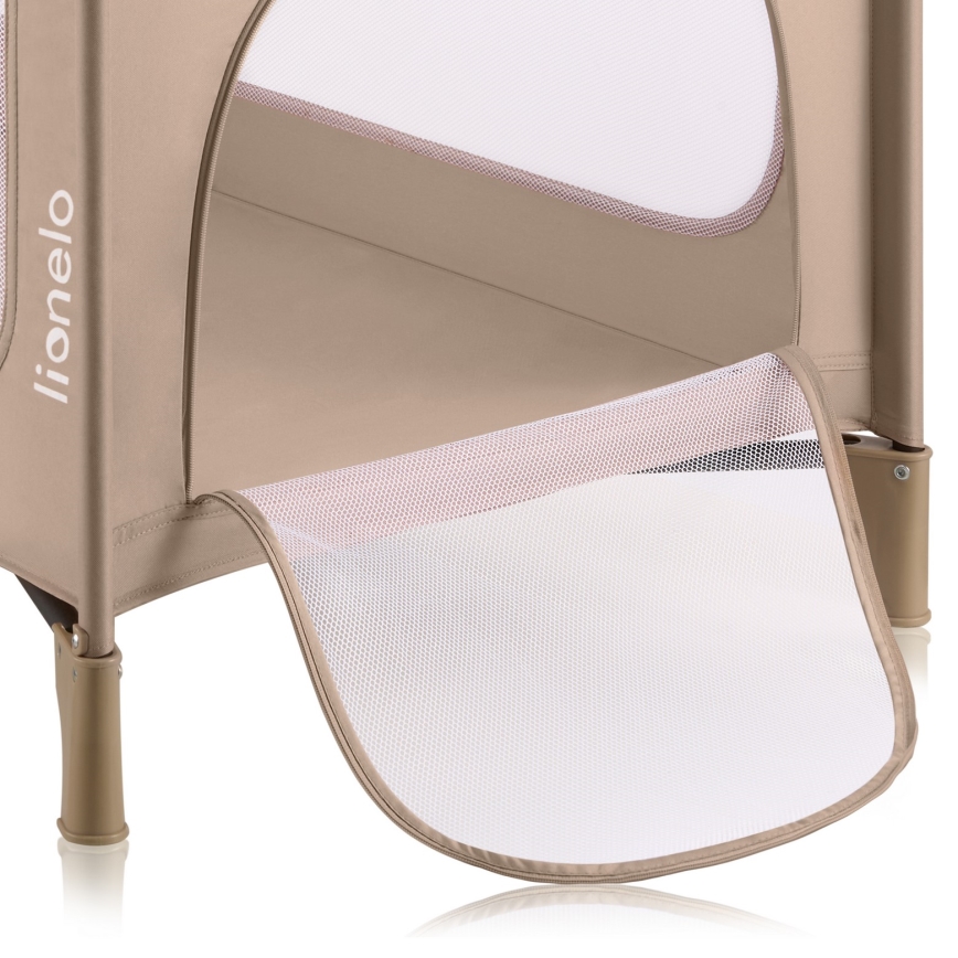 Lionelo - JASMIN EASY FOLD Travel Cot Beige Sand