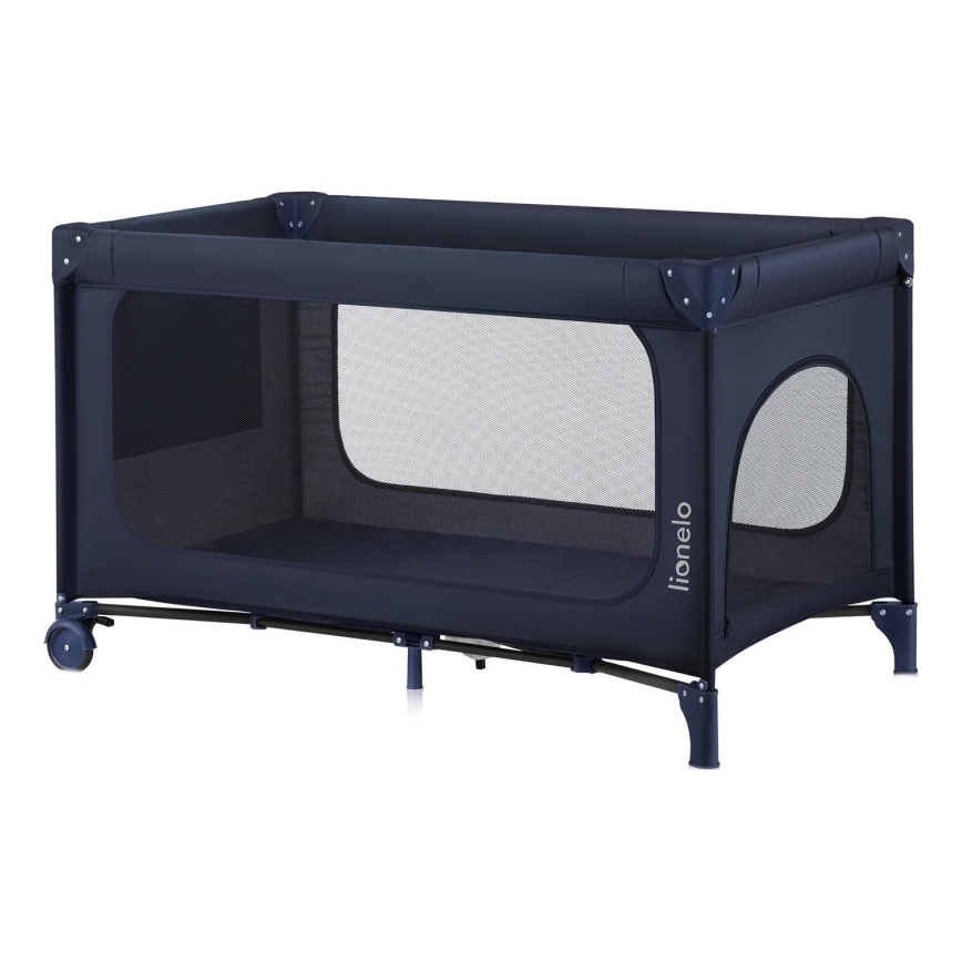 Lionelo - JASMIN EASY FOLD Travel Cot, Navy Blue