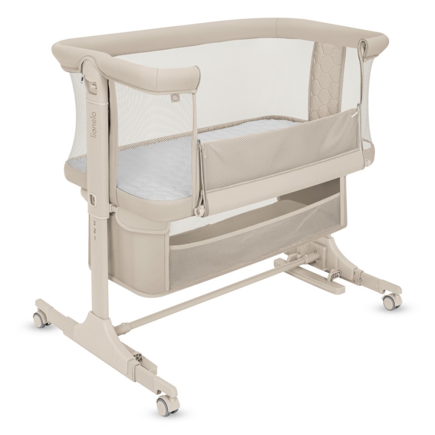 Lionelo - JODIE 3-in-1 Baby Cot Beige Cream