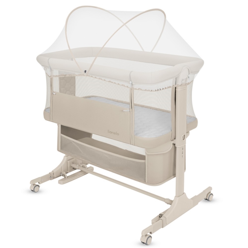 Lionelo - JODIE 3-in-1 Baby Cot Beige Cream