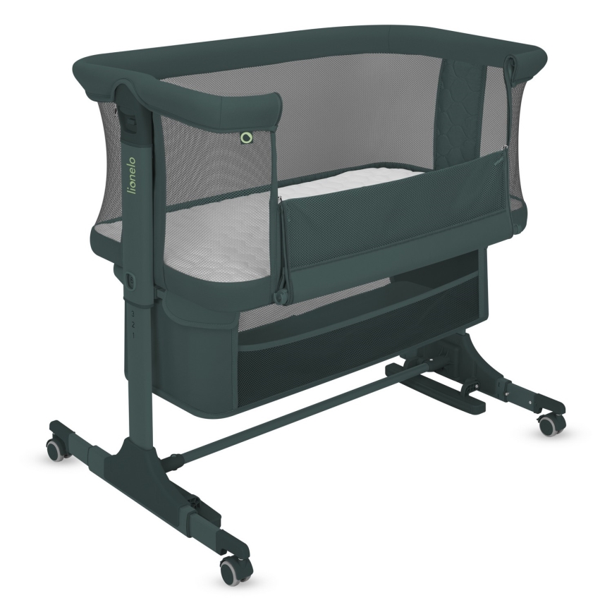 Lionelo - JODIE 3-in-1 Baby Cot Green Graphite