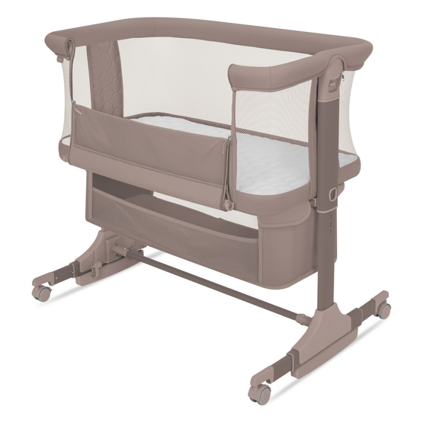 Lionelo - JODIE 3-in-1 Baby Crib, Beige Taupe