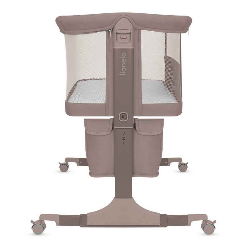Lionelo - JODIE 3-in-1 Baby Crib, Beige Taupe
