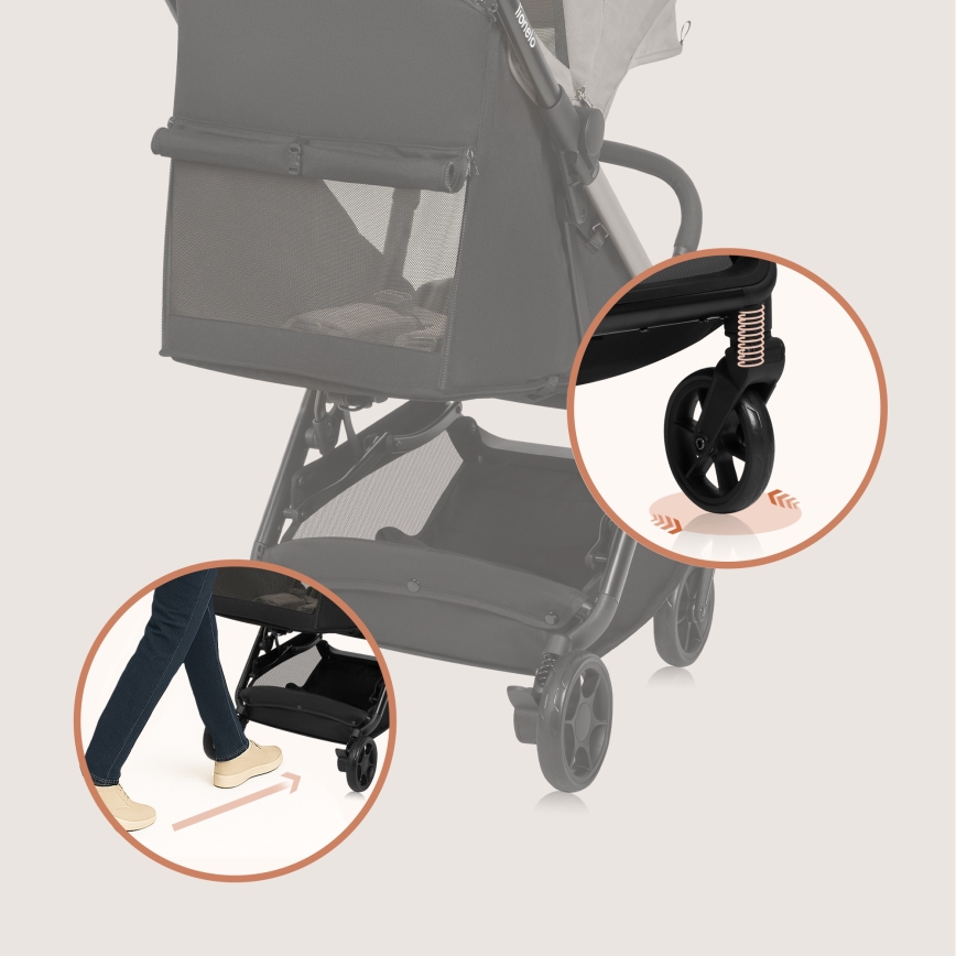 Lionelo - JULIE AIR Sports Stroller Beige Sand