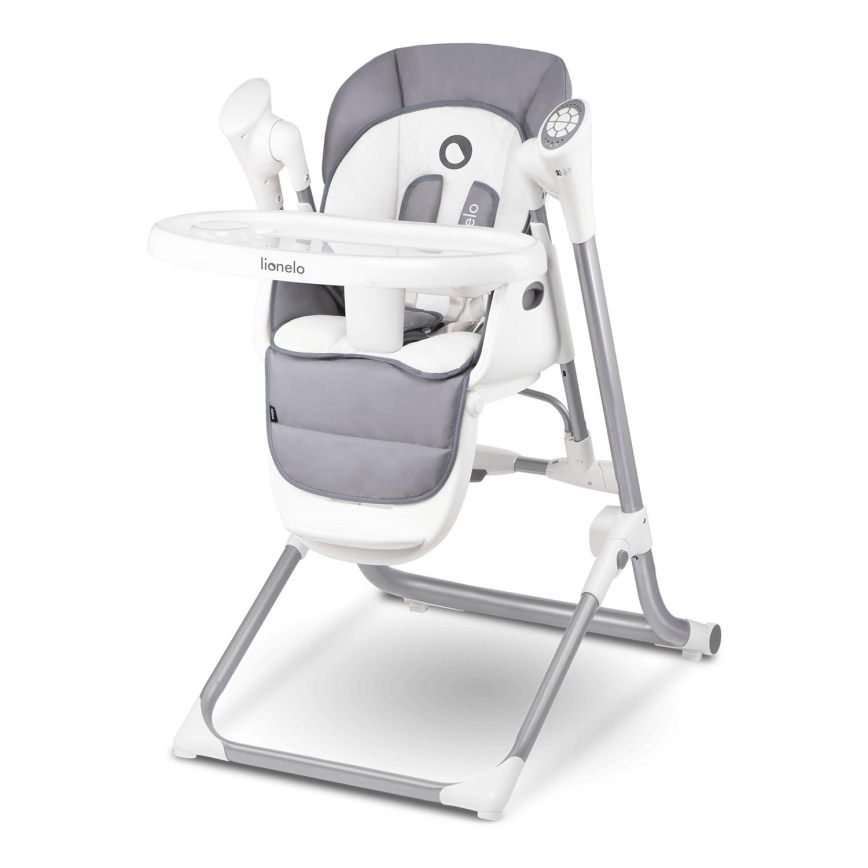 Lionelo - Kids' dining chair NILES Grey 4xAA
