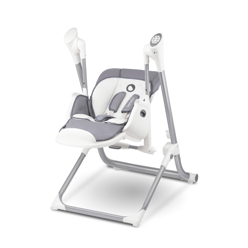 Lionelo - Kids' dining chair NILES Grey 4xAA