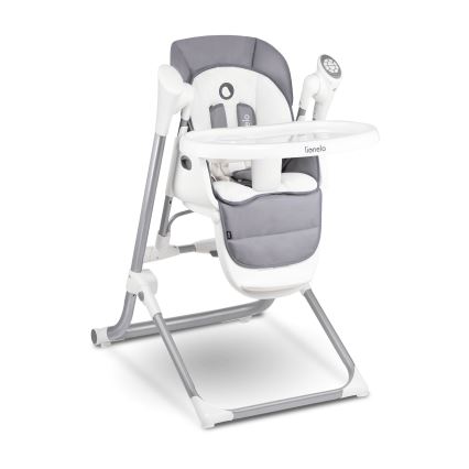 Lionelo - Kids' dining chair NILES Grey 4xAA