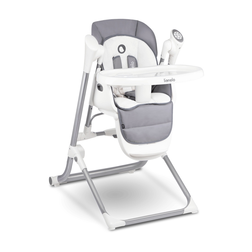 Lionelo - Kids' dining chair NILES Grey 4xAA