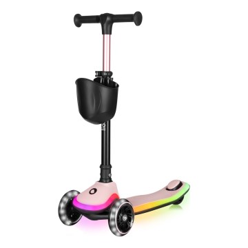 Lionelo - Kids' Scooter MEY 3xAAA Pink Rose