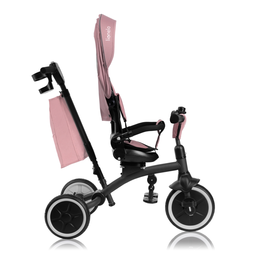 Lionelo - Kids' Tricycle TRIS PLUS Pink Rose
