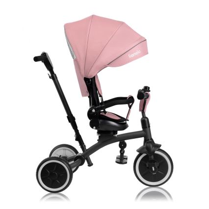Lionelo - Kids' Tricycle TRIS PLUS Pink Rose