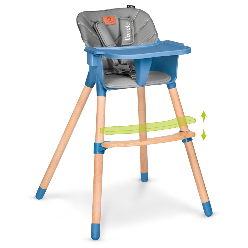 Lionelo - KOEN 2-in-1 Children's Dining Chair Blue Sky