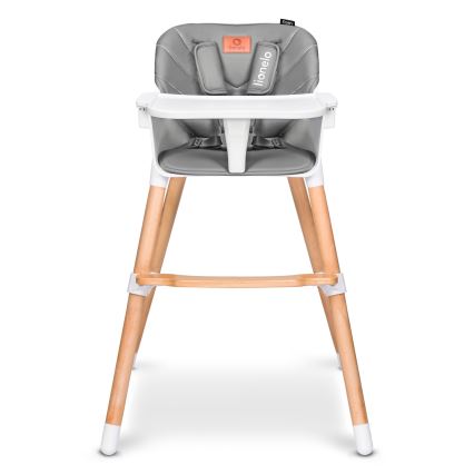 Lionelo - KOEN 2-in-1 Children's Highchair Grey Stone