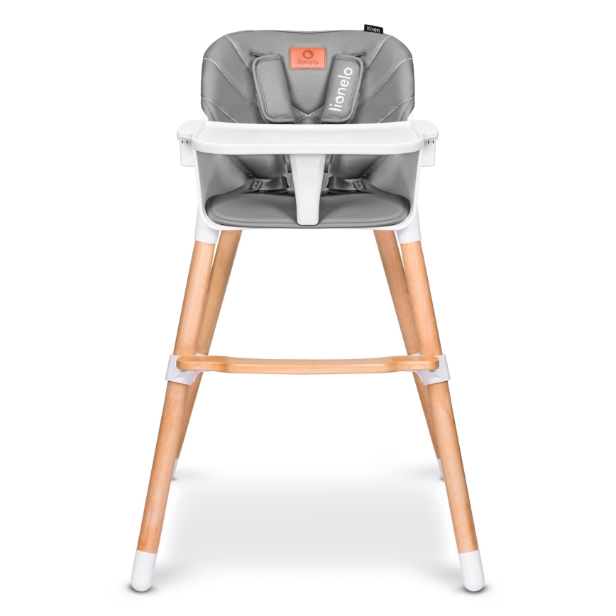 Lionelo - KOEN 2-in-1 Children's Highchair Grey Stone