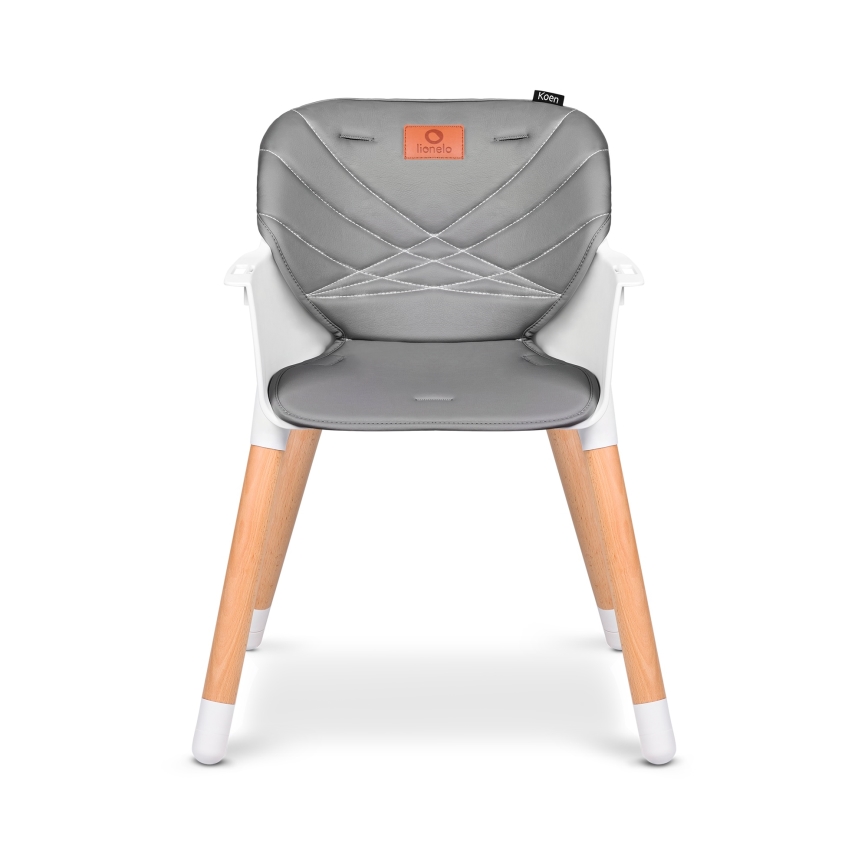 Lionelo - KOEN 2-in-1 Children's Highchair Grey Stone