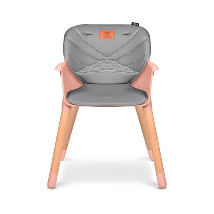 Lionelo - KOEN 2-in-1 Kids' Dining Chair, Pink Rose
