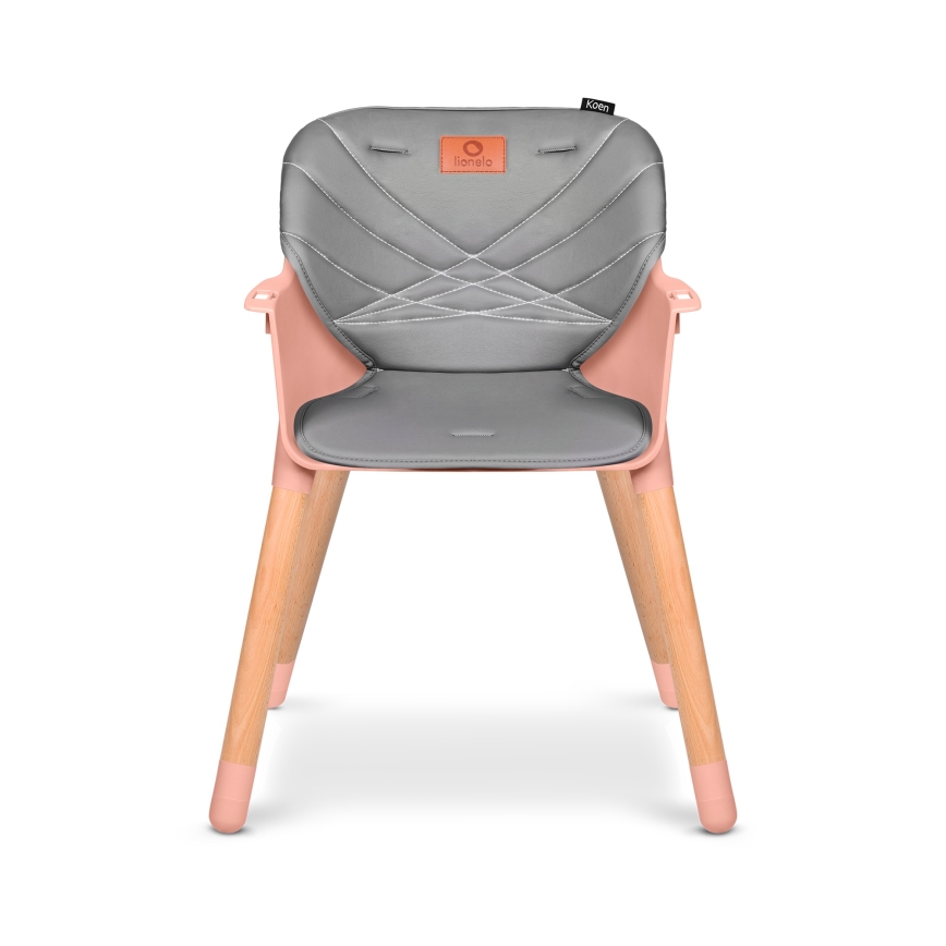 Lionelo - KOEN 2-in-1 Kids' Dining Chair, Pink Rose