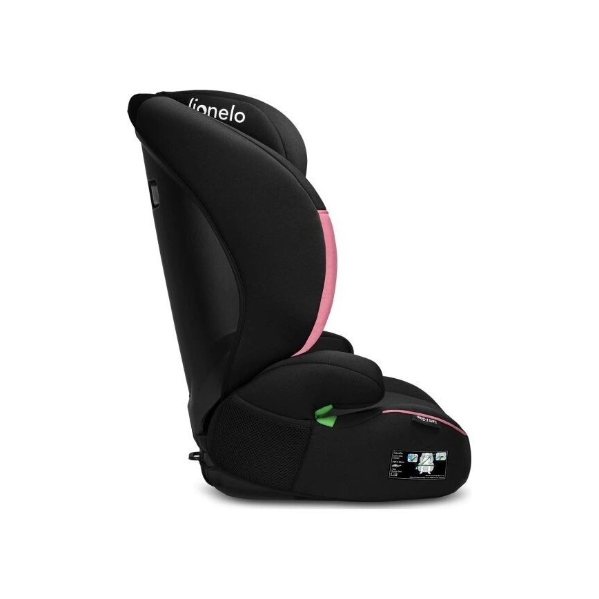 Lionelo - LARS i-Size Child Car Seat 100-150 cm Black/Pink