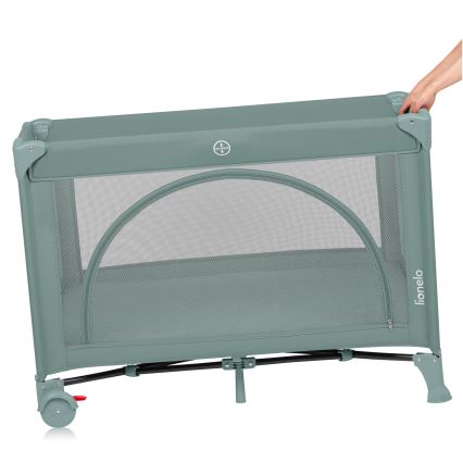 Lionelo - LAURA Travel Cot Green Sage