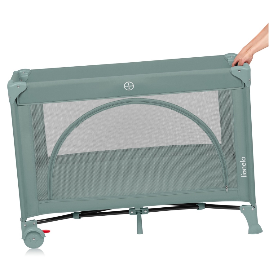 Lionelo - LAURA Travel Cot Green Sage