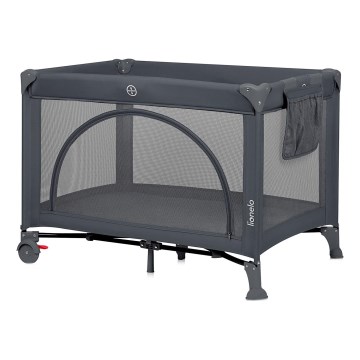 Lionelo - LAURA Travel Cot Grey Concrete
