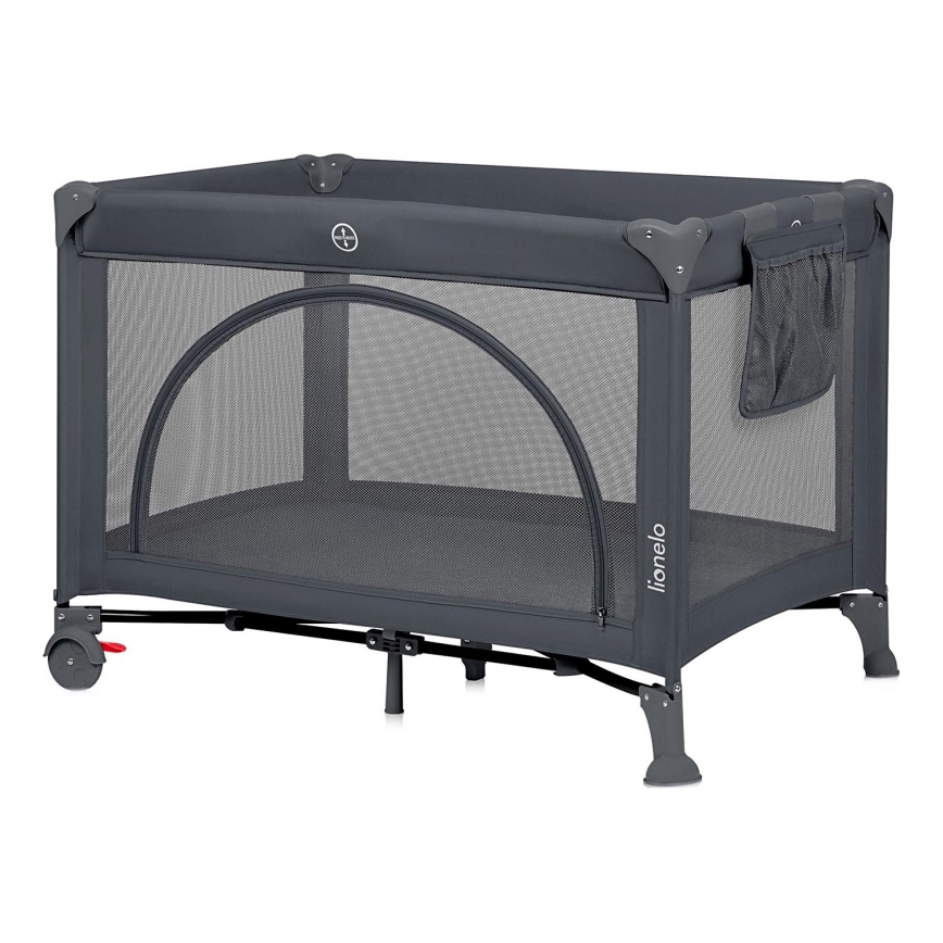 Lionelo - LAURA Travel Cot Grey Concrete