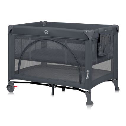 Lionelo - LAURA Travel Cot Grey Concrete