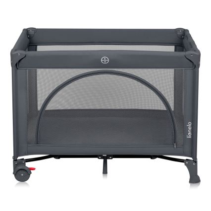 Lionelo - LAURA Travel Cot Grey Concrete