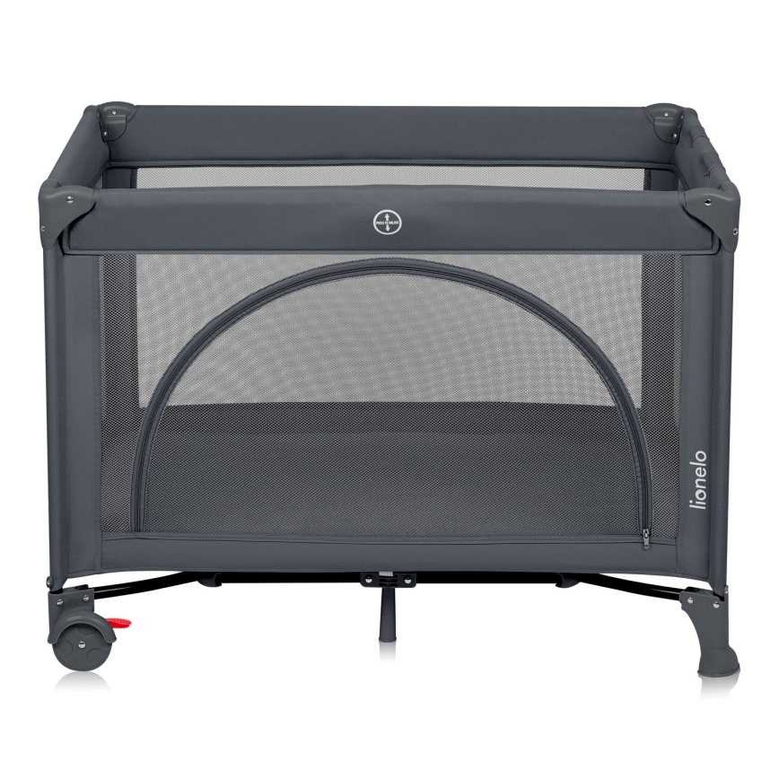 Lionelo - LAURA Travel Cot Grey Concrete