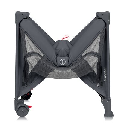Lionelo - LAURA Travel Cot Grey Concrete
