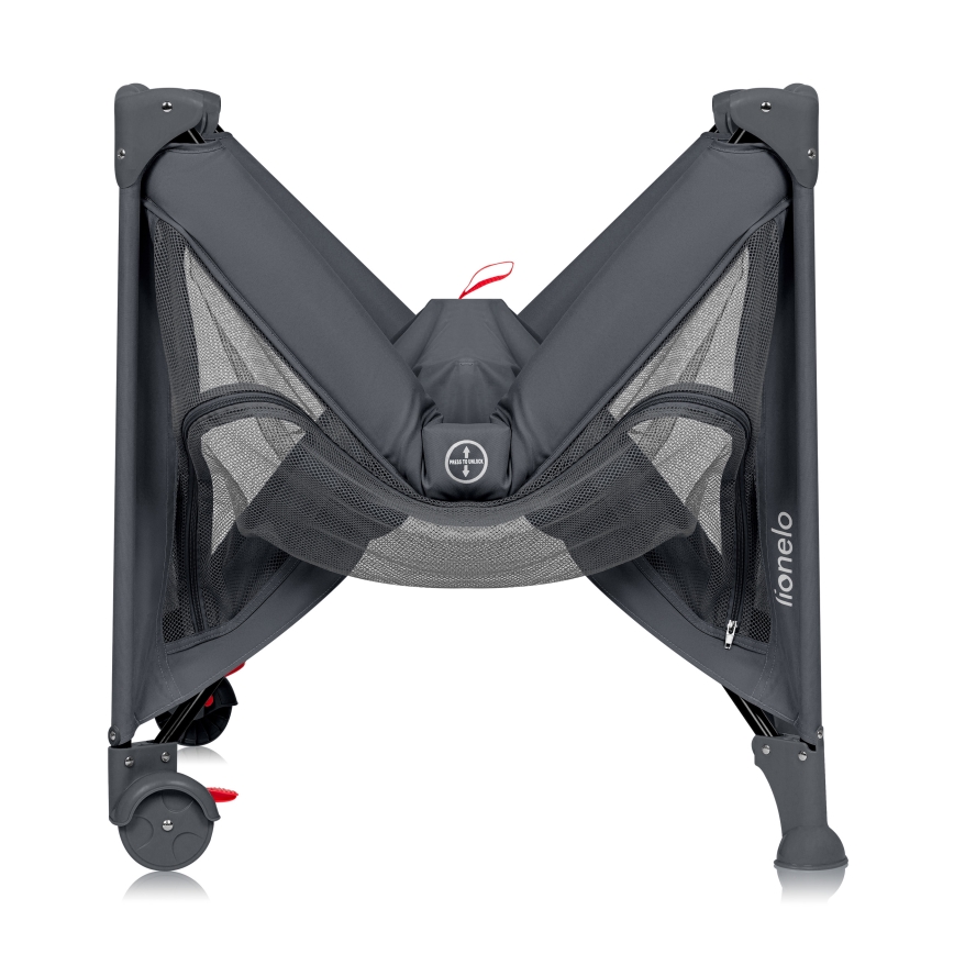 Lionelo - LAURA Travel Cot Grey Concrete
