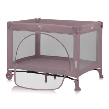 Lionelo - LAURA Travel Cot Pink Nude