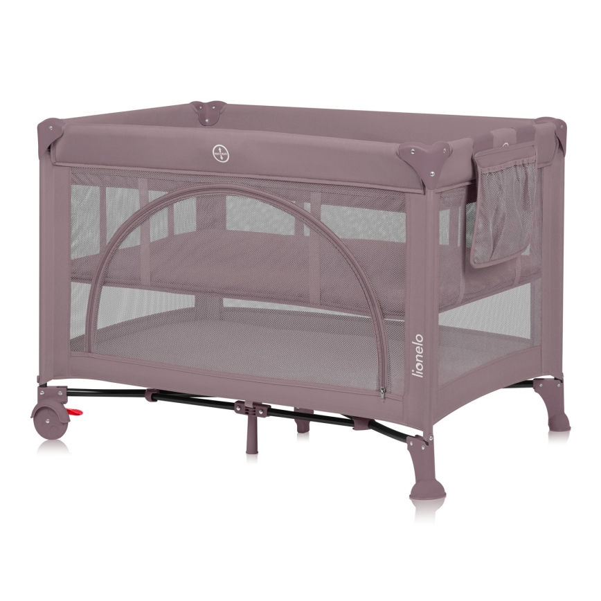 Lionelo - LAURA Travel Cot Pink Nude