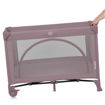 Lionelo - LAURA Travel Cot Pink Nude