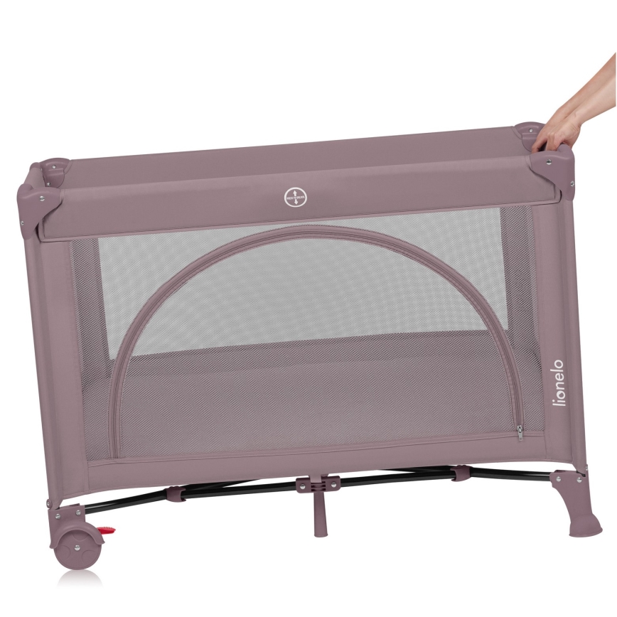 Lionelo - LAURA Travel Cot Pink Nude