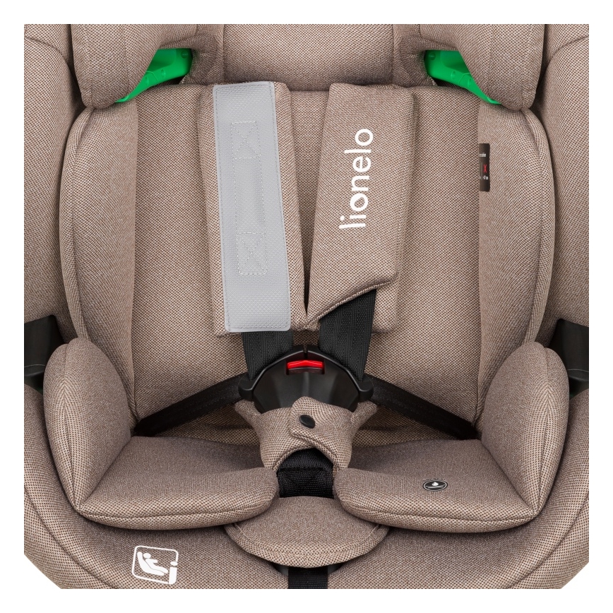 Lionelo - LAVENDER i-Size Car Seat with Rotating Base 76-150 cm Beige Latte