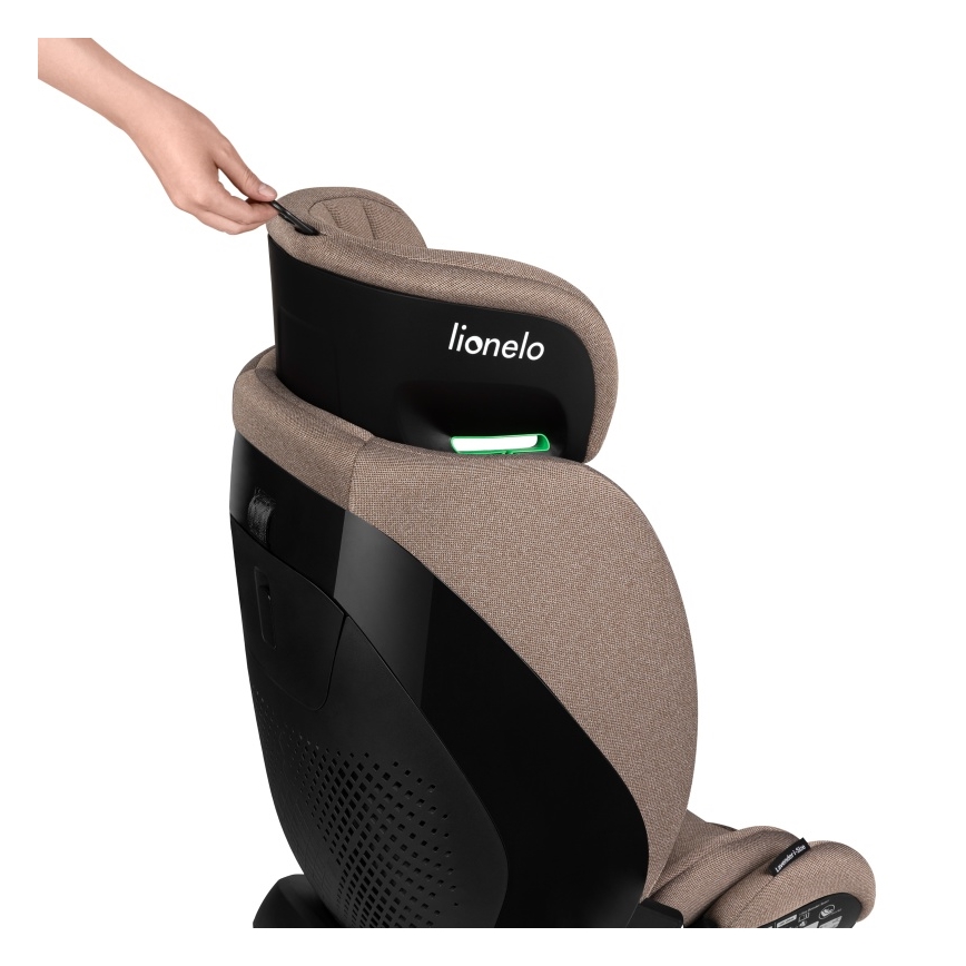 Lionelo - LAVENDER i-Size Car Seat with Rotating Base 76-150 cm Beige Latte