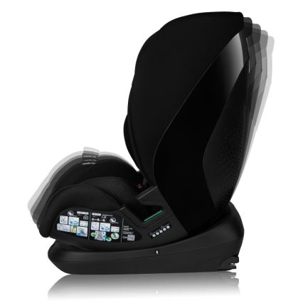 Lionelo - LAVENDER i-Size Rotating Car Seat with Base 76-150 cm Black Carbon